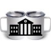 10 oz. White Stainless Steel Coffee Mug Thumbnail