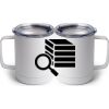 10 oz. White Stainless Steel Coffee Mug Thumbnail