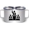 10 oz. White Stainless Steel Coffee Mug Thumbnail