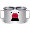 10 oz. White Stainless Steel Coffee Mug Thumbnail