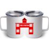 10 oz. White Stainless Steel Coffee Mug Thumbnail