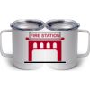 10 oz. White Stainless Steel Coffee Mug Thumbnail