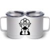 10 oz. White Stainless Steel Coffee Mug Thumbnail