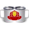 10 oz. White Stainless Steel Coffee Mug Thumbnail