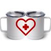 10 oz. White Stainless Steel Coffee Mug Thumbnail