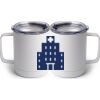 10 oz. White Stainless Steel Coffee Mug Thumbnail