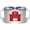 10 oz. White Stainless Steel Coffee Mug Thumbnail