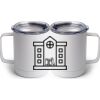 10 oz. White Stainless Steel Coffee Mug Thumbnail