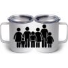 10 oz. White Stainless Steel Coffee Mug Thumbnail