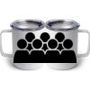 10 oz. White Stainless Steel Coffee Mug Thumbnail