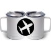 10 oz. White Stainless Steel Coffee Mug Thumbnail