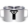 10 oz. White Stainless Steel Coffee Mug Thumbnail