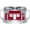 10 oz. White Stainless Steel Coffee Mug Thumbnail