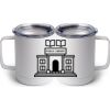 10 oz. White Stainless Steel Coffee Mug Thumbnail