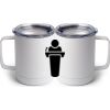 10 oz. White Stainless Steel Coffee Mug Thumbnail