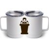 10 oz. White Stainless Steel Coffee Mug Thumbnail