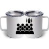 10 oz. White Stainless Steel Coffee Mug Thumbnail