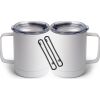 10 oz. White Stainless Steel Coffee Mug Thumbnail