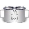 10 oz. White Stainless Steel Coffee Mug Thumbnail